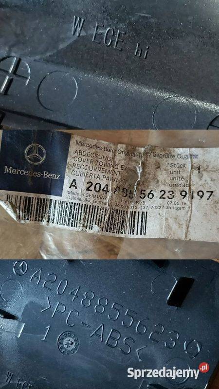 MERCEDES C W204 SEDAN C204 COUPE 12 ZAŚLEPKA Pleszew sprzedam