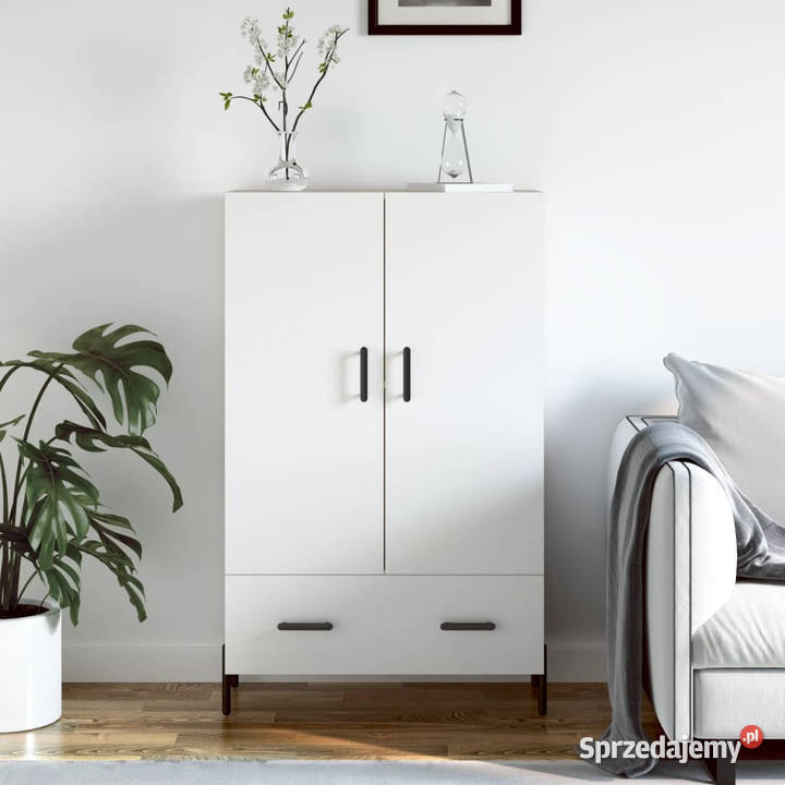 Wysoka szafka biała 695x31x115 materiał Pozostałe Warszawa
