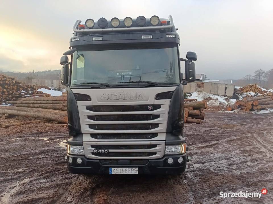 Scania R450 do drewna dźwig zabudowa aluminiowa Sidzina
