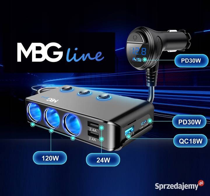 Rozdzielacz gniazda zapalniczki MBG LINE HC67C Łuszczów Drugi
