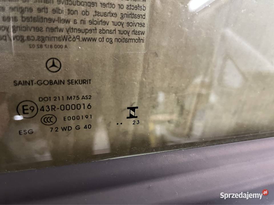 Mercedes Vito W447 Vklasa szyby drzwi Bełchatów sprzedam