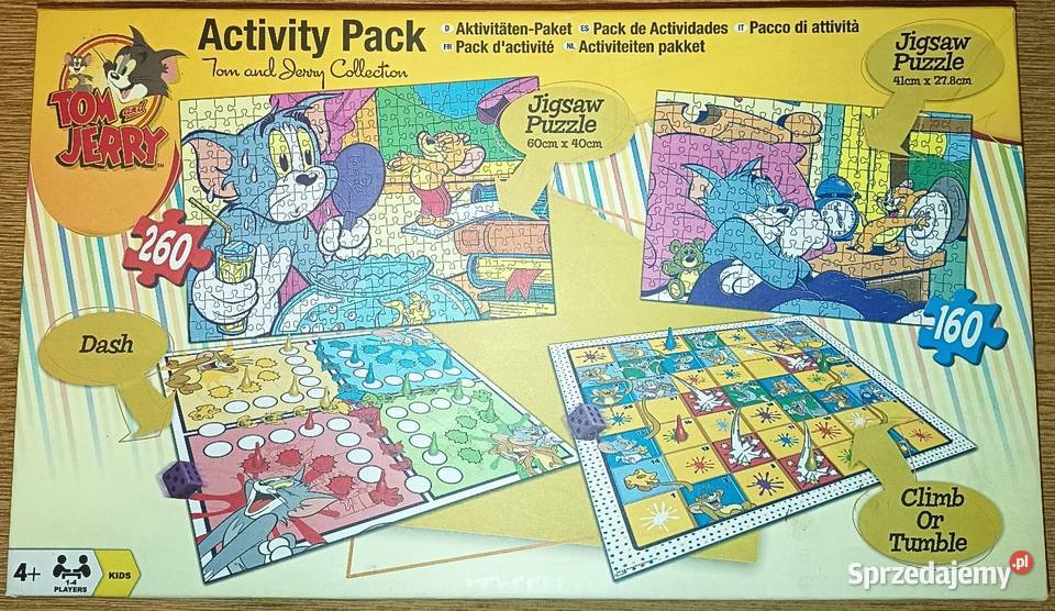 Tom Jerry Collection Activity Pack Board Games 9 lat+ Puzzle podkarpackie Rzeszów