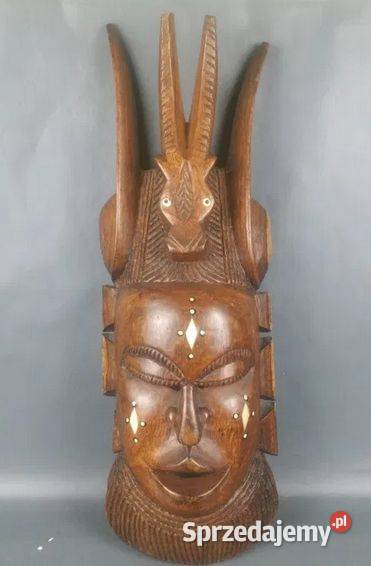 Stara maska drewniana Polinezja