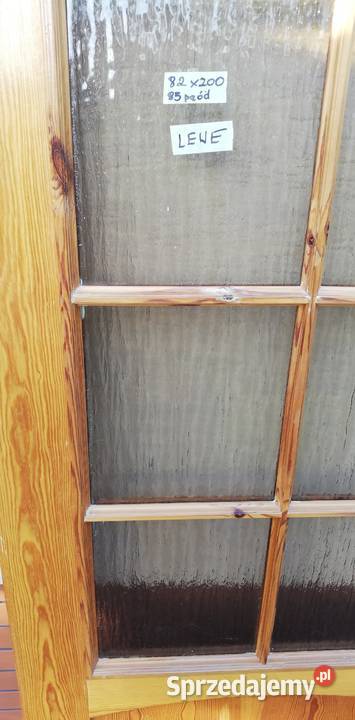 Drzwi wewnętrzne drewniane sosnowe prawe lewe Garwolin