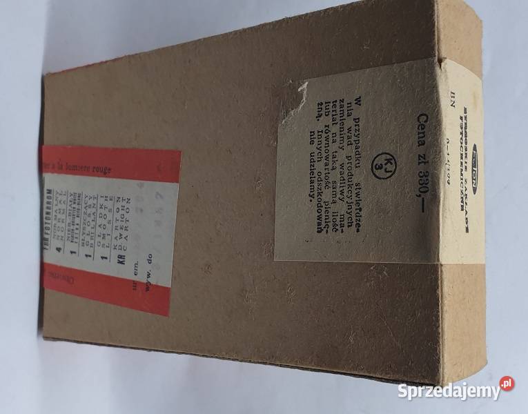 Papier fotograficzny firmy FOTON z lat PRL Reszel