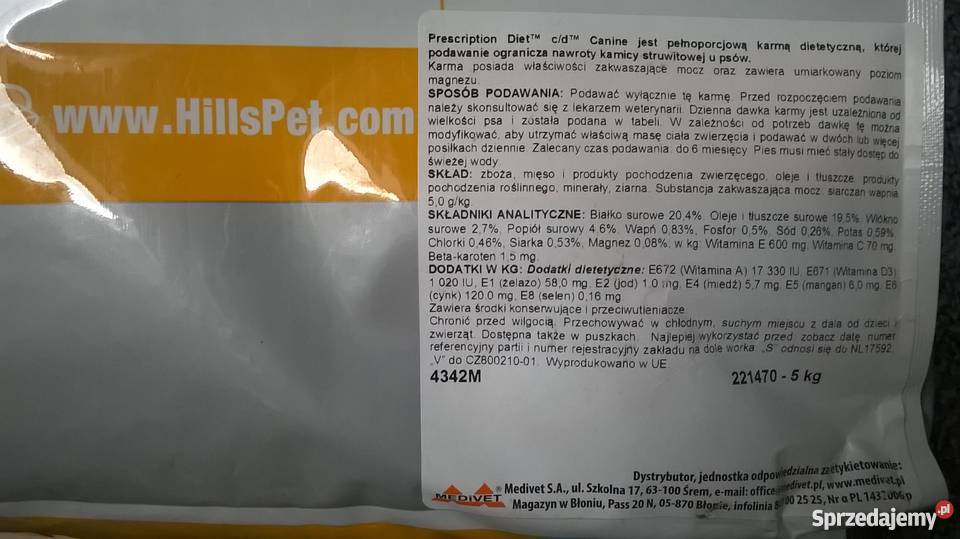 Karma psów Hills Prescription Diet cd Canine Warszawa