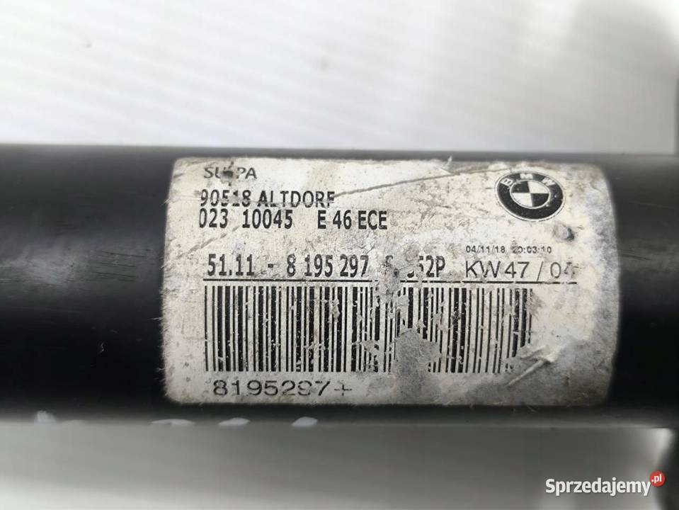 ABSORBER STREFA ZGNIOTU LEWA BMW E46 LIFT