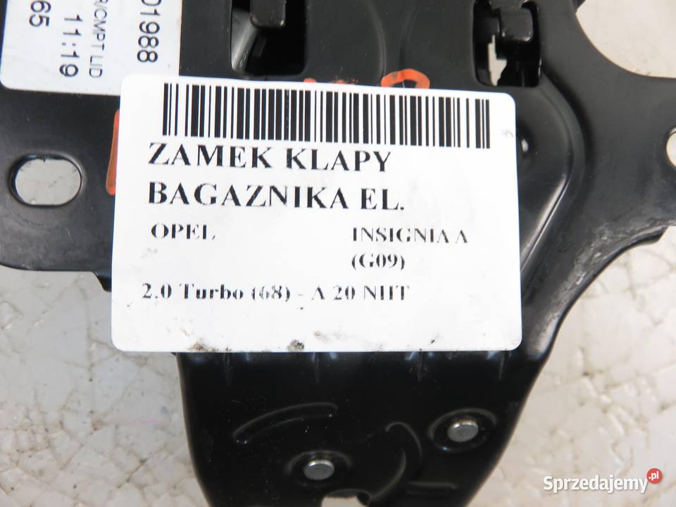 ZAMEK KLAPY OPEL INSIGNIA A 13501988 małopolskie sprzedam