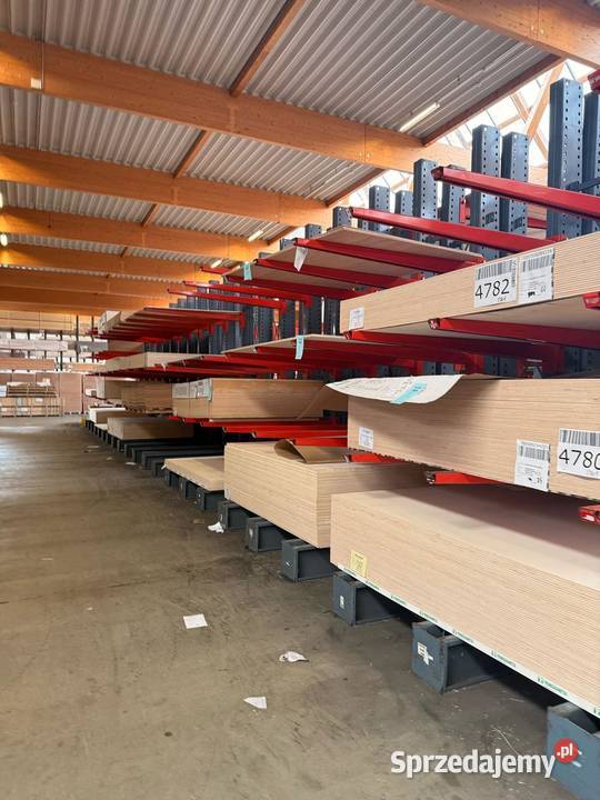 Regały magazynowe wspornikowe na płytę meblową i mazowieckie Karczew