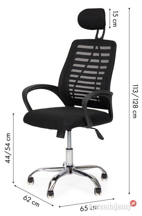 Fotel obrotowy biurowe krzesło zagłówek Bielsk Podlaski
