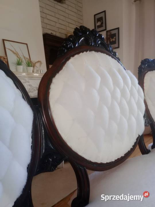 Zabytkowa sofa renowacji tapicerka na zamówienie wielkopolskie Lusówko