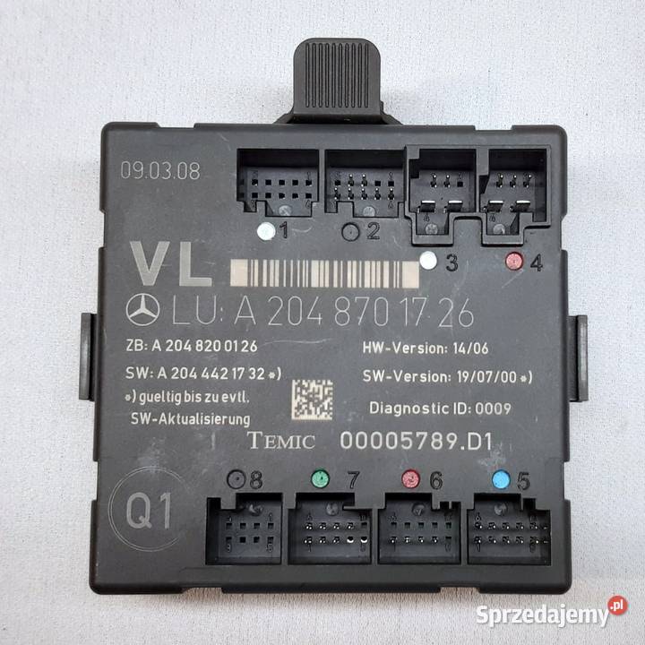 Moduł Sterownik Drzwi MERCEDES W204 2048701726 Mielęcin