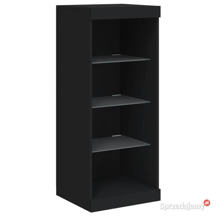 Szafka z oświetleniem LED czarna 41x37x100 Warszawa