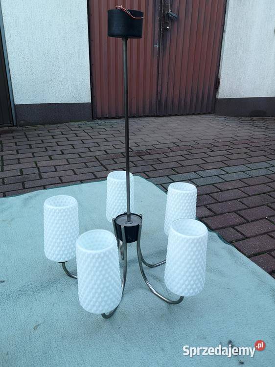Żyrandol Lampa Vintage PRL Oryginalna Wisząca Swarzędz sprzedam