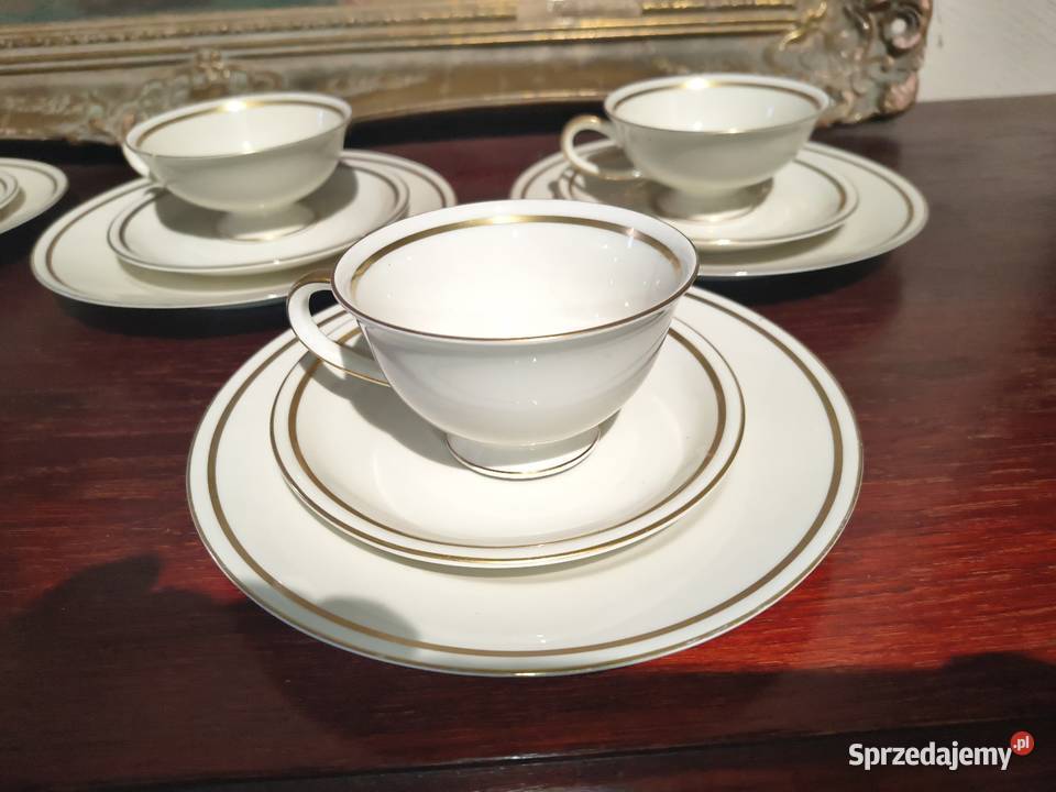 Filiżanki Alka porcelana łódzkie Pajęczno