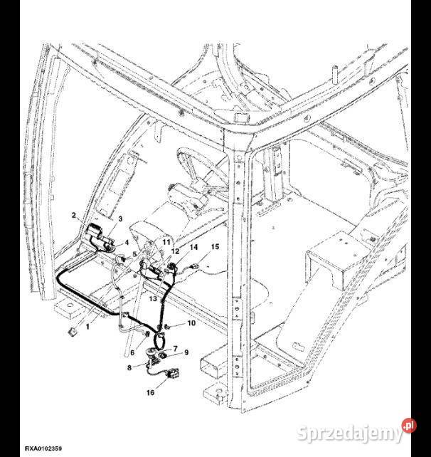 RE265572 John Deere 8345R Wiązka przewodów Jastrzębniki