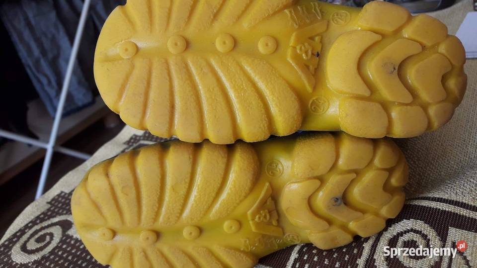 Granatowo żółte śniegowce rozmiar 2425 Kozaczki Kamień Pomorski