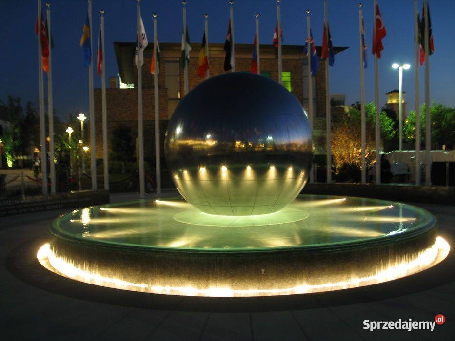 Fontanna ze stali nierdzewnej 4 kule H240 Szczecin sprzedam