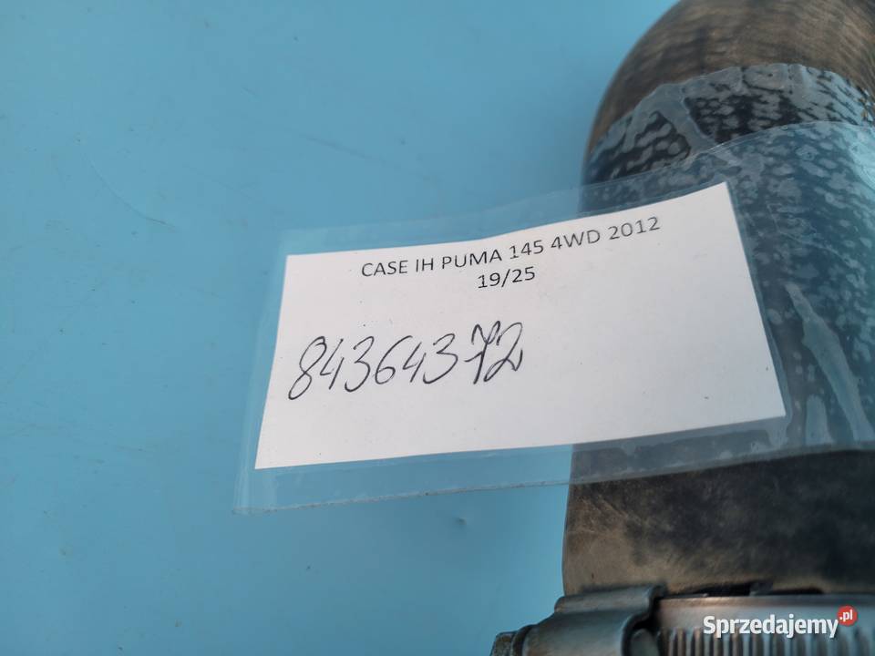 CASE IH PUMA 145 12r PRZEWÓD CHŁODNICY 84364372 Kolno sprzedam