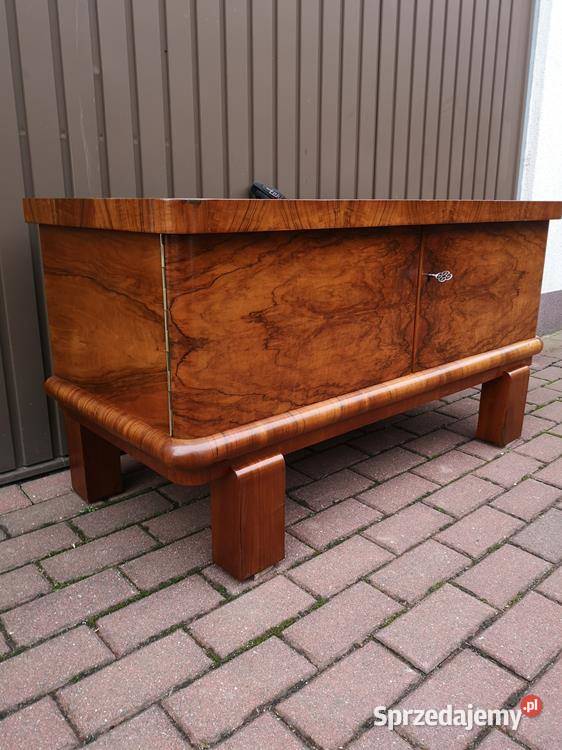 Komoda ARTDECO RTV Niska Orzech Stara Antyk Swarzędz