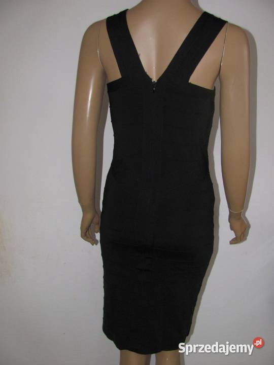 Donna By Mario Conti Tamara Bandage Dress r M czarny lubelskie Zamość