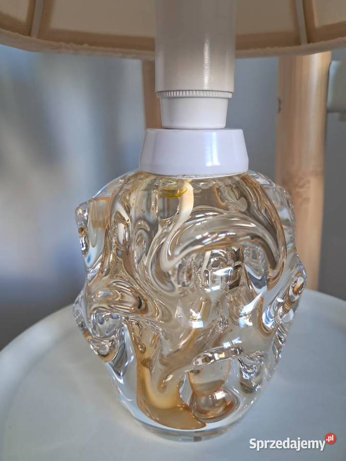 lampa stołowa z lat 5060 Aseda Brne Augustsson Porcelana i szkło Kraków