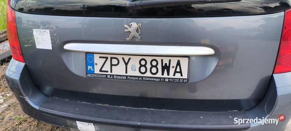 KLAPA PEUGEOT 307 Lipno