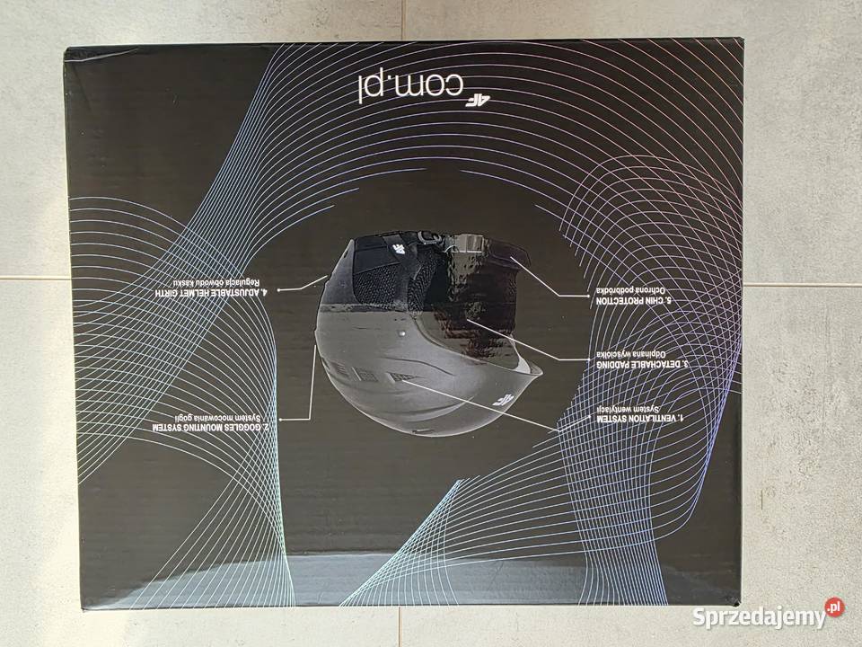 Kask narciarski 4F szary rozmiar LXL 5862 zachodniopomorskie Suchań sprzedam