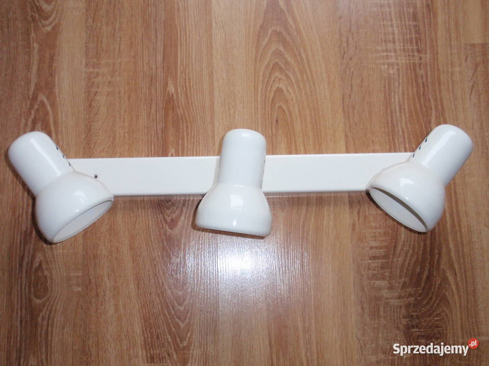 Lampa sufitowa listwa 3 regulowane oprawy kolor Łódź