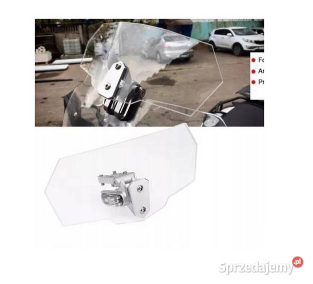 Owiewka deflektor motocyklowy uniwersalny