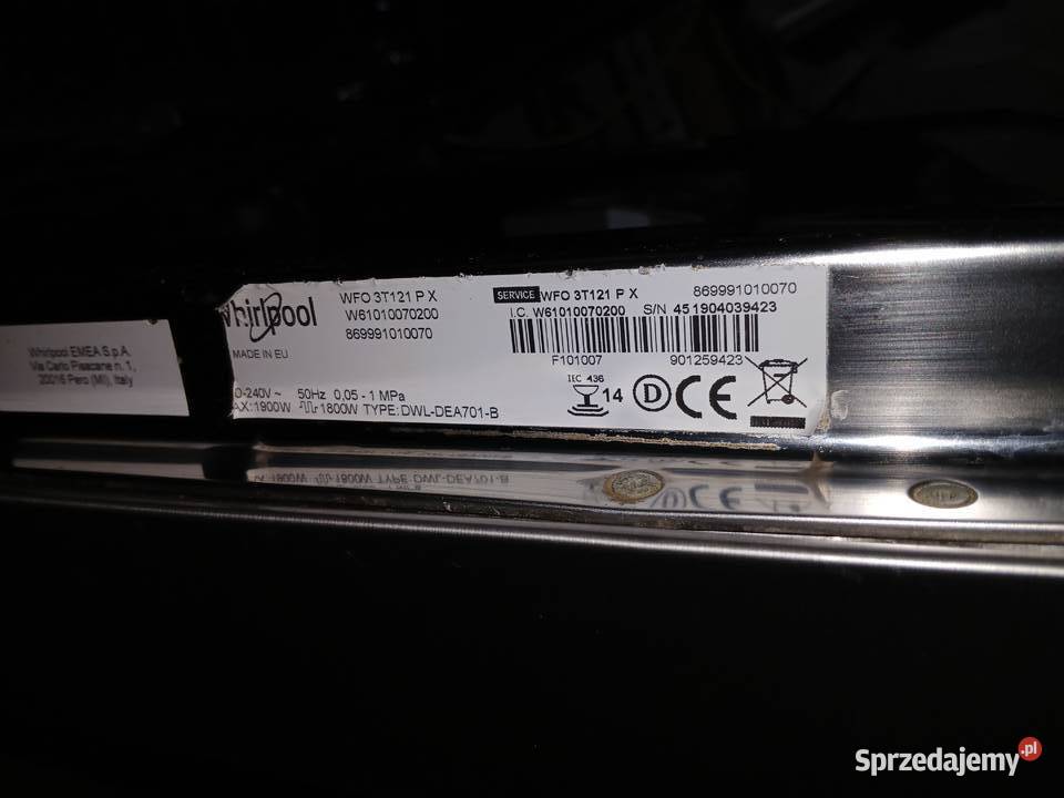 Zmywarka Whirlpool WFO 3T121 P X Wrocław