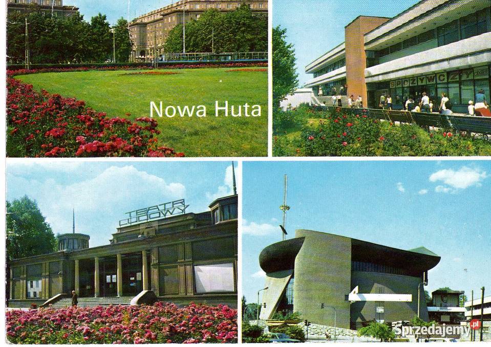 KRAKÓW NOWA HUTA WIELOWIDOKOWA 2 Pocztówki i karty telefoniczne Krynki sprzedam