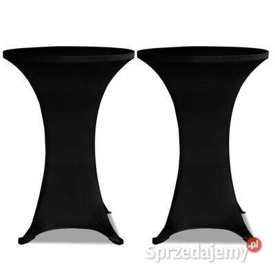 vidaXL Obrus na stół barowy 80 czarny elastyczny Warszawa sprzedam