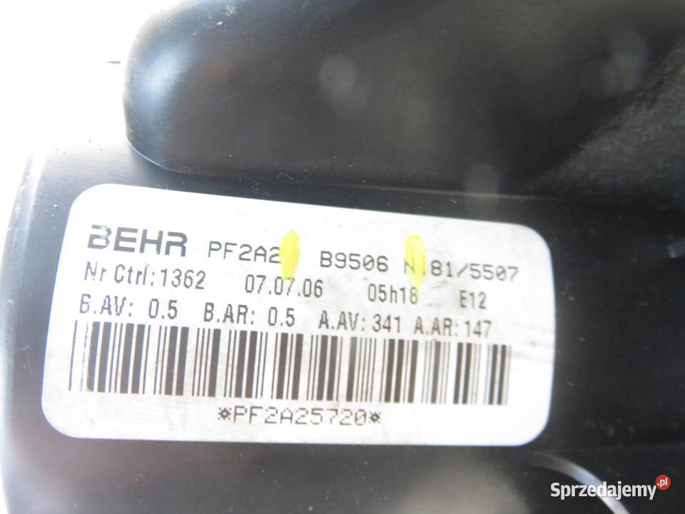 DMUCHAWA PEUGEOT 307 CC B9506 sprzedam