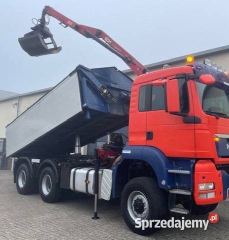 TGS WYWROTKA 6x6 z dzwigiem Warszawa