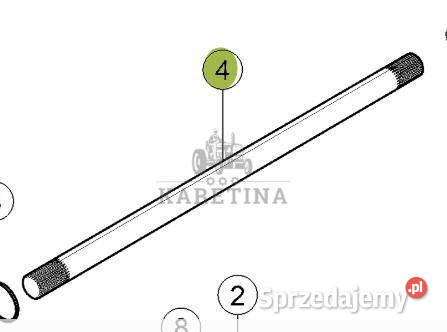Claas AXION 810 870 Wałek Przekładni Skrzyni Pozostałe Jastrzębniki