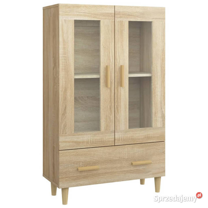 Wysoka szafka dąb sonoma 70x31x115 materiał Pozostałe