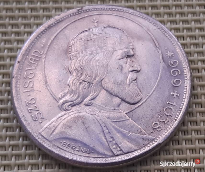 MonetaNumizmatKopia 5 PENGO 1938 Św STEFAN 12 Pruszków