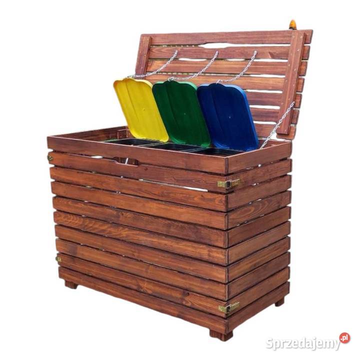 Obudowa na trzy kosze do segregacji Lakierowana Kraków