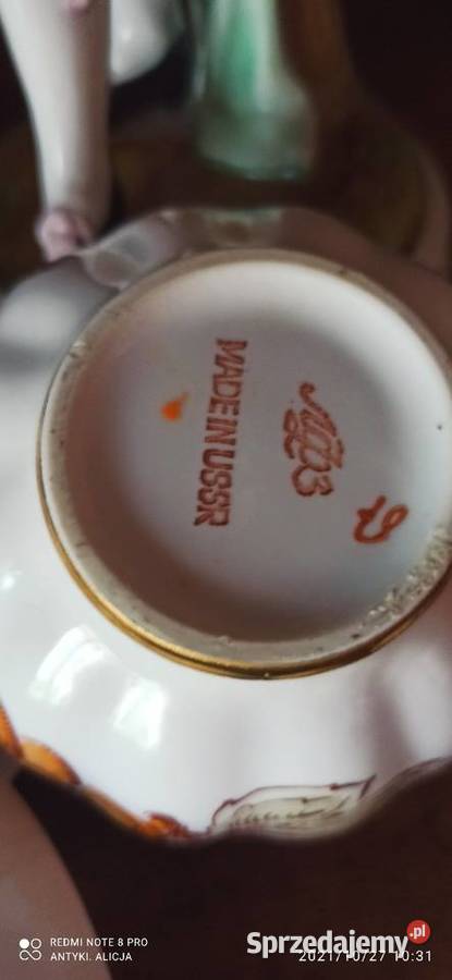 Filiżanka z talerzykiem deserowym Łomonosow Gdańsk