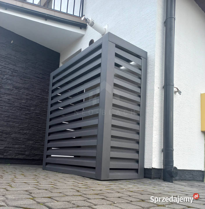 Osłona pompy ciepła 110x50x150 antracyt NB261 świętokrzyskie Busko-Zdrój