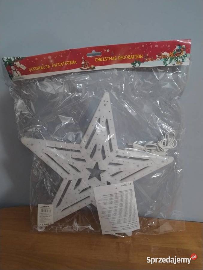 Ozdoba świąteczna LED do okna Gwiazdka Blachownia