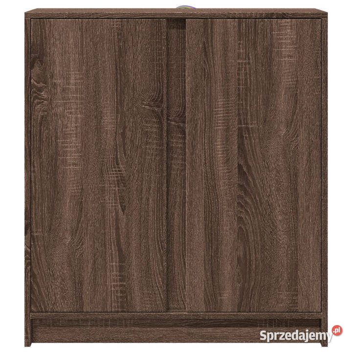 Szafka z LED brązowy dąb 77x34x85 materiał Warszawa