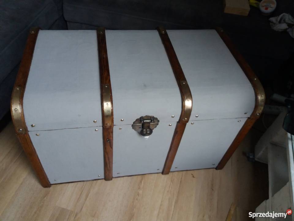 Piękny stary kufer renowacji w stylu Vintage sprzedam