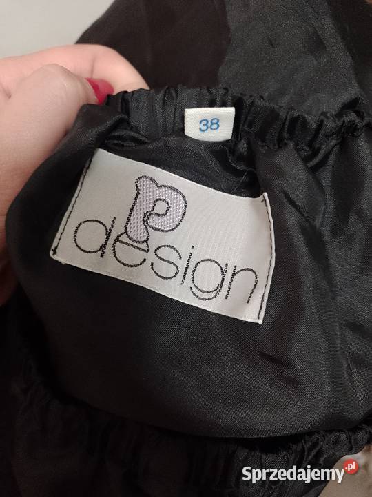 38M P design Czarna półhalka halka z Londynu Rozmiar M Kraków sprzedam