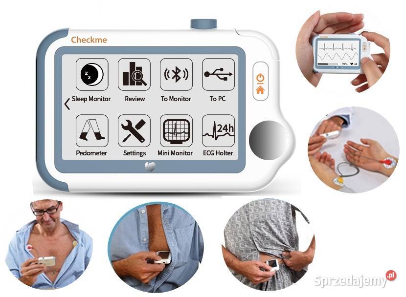 Monitor pacjenta Aparat EKG Holter Ciśnieniomierz Checkme