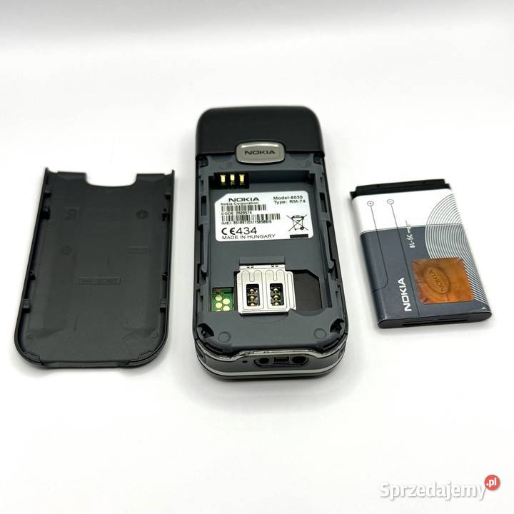 Telefon Nokia 6030 RM74 Czarna ładowarka mazowieckie Warszawa