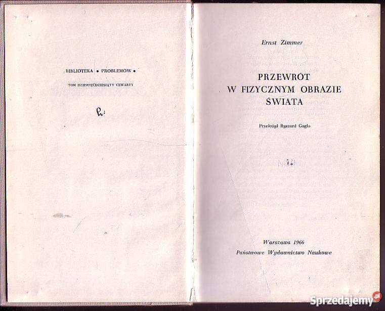 2378 PRZEWRÓT W FIZYCZNYM OBRAZIE ŚWIATA ERNST Z Czyrna