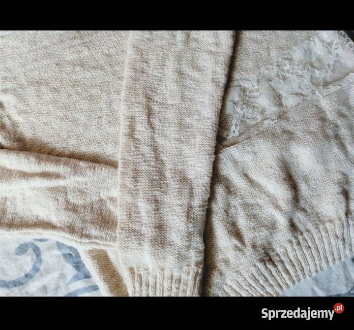 100 BAWEŁNA sweter sweterek Jessica CA Wstawki