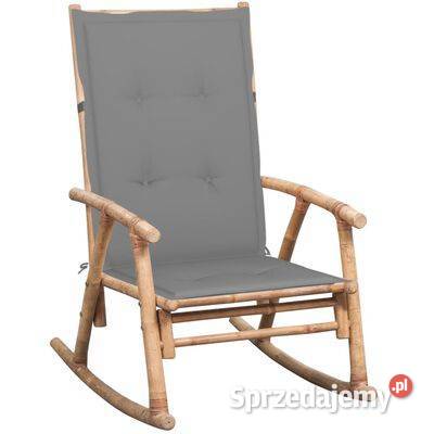 vidaXL Fotel bujany z poduszką bambusowy3063904 Warszawa